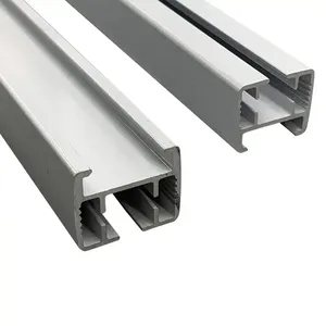 Venta al por mayor de fábrica Control remoto Smart Mute Cortina Pista de aluminio Barra de cortina eléctrica de aluminio - Product Image 5