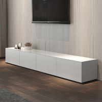 Table basse moderne et simple, combinaison pour petit appartement, meuble TV en bois massif blanc laqué