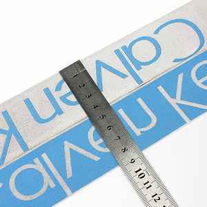 Manufacturer Supplier Brand Shorts Pants Elastic Waistband Jacquard Logo Elastic Soft Band - Product Image 4