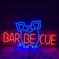 Enseigne au néon personnalisée pour boutique de barbecue, décoration de restaurant, boucher, anatomie de vache, enseigne lumineuse au néon LED, signalisation, logo, décoration murale, lumières au néon, logo