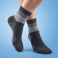 Chaussettes de compression de cheville personnalisées en gros 20-30 mmHg avec soutien de la voûte plantaire, séchage rapide, respirantes, antibactériennes pour la course, le cyclisme et l'entraînement