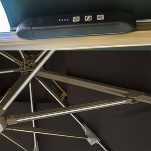 Support de <span class=keywords><strong>parasol</strong></span> moderne pour hôtel, terrasse extérieure, avec base en fer, polyester imperméable <span class=keywords><strong>3x4M</strong></span> - Product Image 5