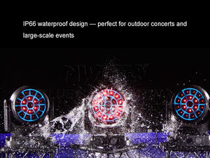 Projecteur LED mobile à zoom Wash Pixel RGBL 4 en 1 haute puissance, étanche IP66, 19 pièces, 50 W, pour concert, tournée, télévision, fête, DJ, discothèque - Product Image 4