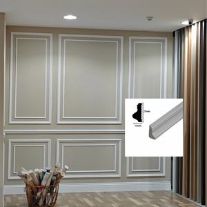 Plinthe en mousse PS étanche du fabricant d'origine, ligne décorative unie pour cadre de porte, bordure d'angle et plinthe murale - Product Image 1