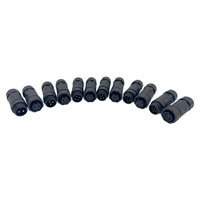 Connecteur M12 2-8 broches circulaire mâle/femelle, prise de panneau, étanche IP67, 4 broches
