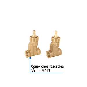 Scatola con 2 unità di chiave incassata filettata, compressione, senza manico, Foset - Product Image 3