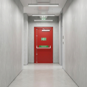 <span class=keywords><strong>Porte</strong></span> en acier ignifuge à panneaux épaissis, durable et facile à installer pour les immeubles de bureaux et divers projets d'ingénierie. - Product Image 2