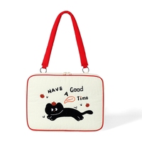 Housse d'ordinateur portable personnalisée imprimée, mignonne et portable, avec logo, en coton imperméable, pour ordinateurs portables de 13, 14 et 15 pouces – Vente chaude