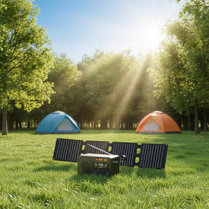 MIQ Emergency Japan Outdoor 192Wh Solar Energy Lifepo4 Battery 200w Dc FM Portable <b>Power</b> Station for <b>Camping</b> Home Backup - Product Image 6