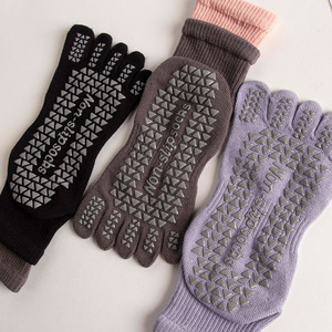 OEM Design Logo High Quality Sport Bandage High Quality Anti Slip Sports Fitness Toe Grip <b>Pilates</b> Socks Custom <b>Yoga</b> Socks - Product Image 2