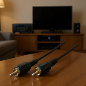 Cable de audio Rca macho a Rca macho de 1.00 m negro - Product Image 3