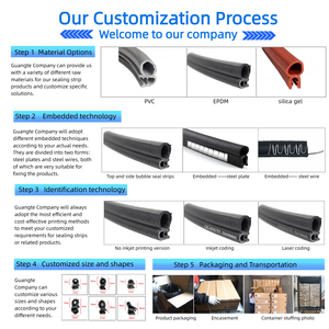 Guarnizione in Gomma EPDM per Insonorizzazione Porte <span class=keywords><strong>Auto</strong></span> con Servizi di Taglio e Saldatura, Componenti Automobilistici - Product Image 4