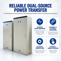Armoire de distribution ATS 400A 400V triphasée avec commutateur de transfert automatique XL-21, panneau double alimentation pour alimentation de secours industrielle