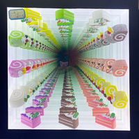 Led illusion miroir infini miroir veilleuse tunnel lampe pour nuit de rêve décoratif enseigne lumineuse nuit