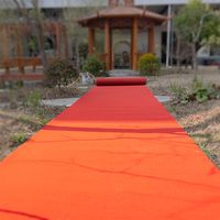 Red & Grey Outdoor Concierge Pole Teppich des Herstellers Polyester Soft Carpet für zu Hause oder Events für das Gebet