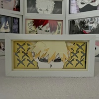 Lámpara de Papel Tallado y Caja de Luz Estilo Anime, Decoración de Dormitorio, Ideal para Jóvenes que Buscan una Decoración Estética para su Habitación