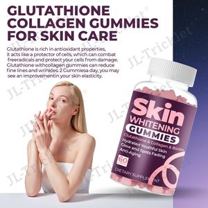 जूलूंग ओम/गंध प्रकृति चमक एल-ग्लूटाथियोन कोलेजन गुम्मस त्वचा को सफेद करने के लिए विटामिन सी गुम्मस - Product Image 6