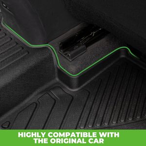 Tapis de sol de voiture antidérapant de luxe sur mesure, 5 pièces, universel, imperméable, en cuir TPE, directement de l'usine - Product Image 3