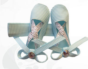 Zapatos de ballet hechos a mano para bebé, lazo de pelo con clip, accesorios para el cabello para niña - Product Image 5