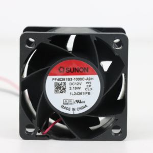 Ventilador Axial de Refrigeración SUNON PF40281B3-1000C-A9H 40x40x28mm 12VDC 0.145A 2.19W 11000RPM 15.4CFM con Rodamiento de Bolas para Gabinete e Inversor - Product Image 1