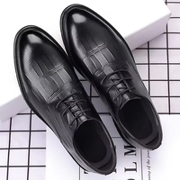 Chaussures Oxford basses pour hommes en similicuir PU, style professionnel et décontracté, grandes tailles, légères, tendance, pour mariage et marié
