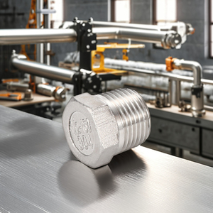 SS304 thép không gỉ End Cap cắm phụ kiện DN8/15/25/50 với chủ đề bên ngoài Brass/gang/đồng hàn kết nối 16 mét Kích thước - Product Image 6