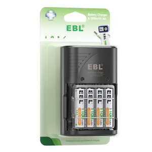 EBL Factory Supply 1.2v Smart AAA Battery Charger Ni-MH 1100mAh AAA Battery