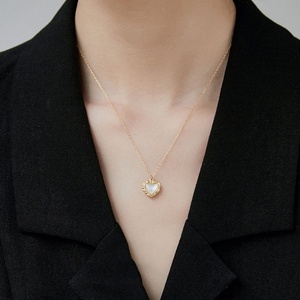 Collares con Dijes Modernos 2026, Joyería Minimalista Hipoalergénica, Acero Inoxidable 316L, Chapado en Oro PVD de 18k, Collar con Diseño de Concha para Mujer - Product Image 4