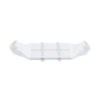 Matériaux blancs de HDPE d'ABS de linteau de conception moderne de 160mm assurant la stabilité maximum de sécurité pour des applications d'escalier de gymnase d'hôpital