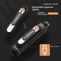 Porte-cigarettes et étui en métal classique sans cendres avec briquet, écologique, logo personnalisé, prix de gros usine
