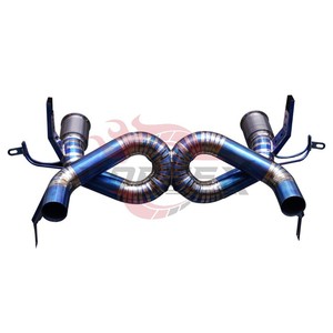 Tubo de Escape de Derivación VORTEX Azul Quemado con OPF para Lamborghini EVO STO Catback - Product Image 1