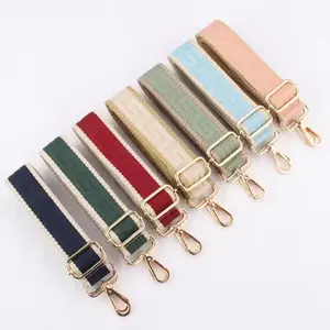 Hot Selling Custom Detachable Jacquard Maze Pattern Polyester Shoulder Bag Strap 38 mm Length 140 mm Adjustable