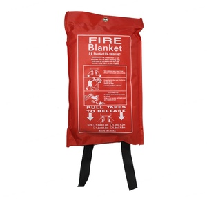 Double Sided Silicone Coated Fire <b>Blanket</b> 3.0mm Thickness Heat Resistant Orange Fiberglass Emergency Use - Product Image 2