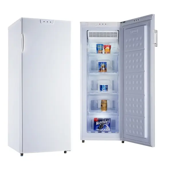 Uso domestico no frost congelatore verticale profondo/solido porta del congelatore verticale