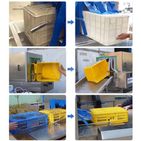 OCEAN Machine à laver automatique pour plateau d'égouttement Plateau de pépinière Laveuse de poubelle Boîte en plastique Laveuse et sécheuse de casseroles