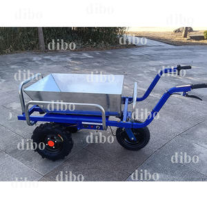 IJzeren bouwmateriaal transport elektrische <span class=keywords><strong>trolley</strong></span> drie/vier/twee-wiel opties hoge vermogen loodzuurbatterij 1000x350mm - Product Image 3