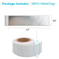 Étiquette RFID UHF anti-métal U8, bande EPC GEN2 ISO18000-6C Ucode 8, étiquette de suivi d'actifs scannable pour entrepôt, usine et équipement de patrouille