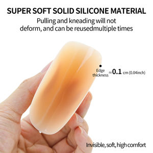 Aanpasbare, ademende siliconen borstpasties met stevige padding voor vrouwen, hypoallergeen, zelfklevend, herbruikbaar, wasbaar, waterdicht. - Product Image 4