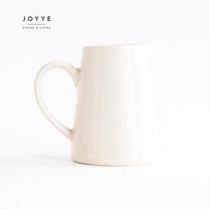 JOYYE Grosir Teko Susu Keramik 100Ml Bunga Lukisan Tangan Teko Susu Keramik Putih - Product Image 4