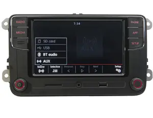 راديو سيارة متعدد الوسائط RCD330 187B 2Din GPS 7 بوصة OEM لسيارات VW/Volkswagen/Golf/Passat/B7/B6/Skoda/Seat/Octavia CarPlay