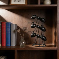 Décoration d'intérieur de luxe, design artistique créatif, accessoires de bureau à domicile, ornements décoratifs, ornement en métal en forme de fourmi