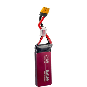 แบตเตอรี่ลิโพอัจฉริยะ 7.4V 2S 2200mAh 50C หัวเสียบ XT-60 สำหรับรถบังคับวิทยุและเรือ  พร้อมกระเป๋าแบตเตอรี่ลิโพ ขนาด 1:10 - Product Image 4