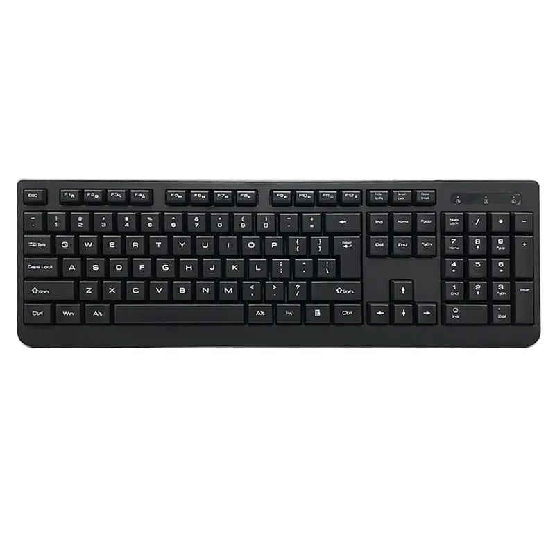 Hot Sale 2.4G Wireless Of Bt Office Keyboard Klassiek Standaard Computertoetsenbord 104 Toetsen Aangepast Ergonomisch Toetsenbord KW-109P