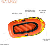 Kayak Gonflable Double en PVC Personnalisable et Durable, Radeau Flottant Épaissi pour Piscine Familiale, Lac, Rivière, Pêche, Vacances, 5 Personnes, Été