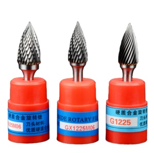 Mata Gerinda elektrik baja Tungsten 6mm, kepala Gerinda elektrik, mata Gerinda logam, ukir peluru berbentuk G, gerinda ukir, baja Tungsten 6mm - Product Image 1