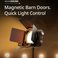Lumière LED ZHIYUN MOLUS X100 RGB 100W alimentée par batterie, température de couleur 2700K-10000K, matériau ABS, éclairage vidéo et photo extérieur