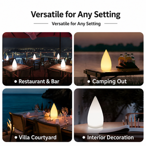 LED Water Droplet Lamp Simple and Colorful Rechargeable Table Lamp Romantic Dining Room Coffee Shop Decoration <b>Small</b> Night <b>Light</b> - Product Image 4