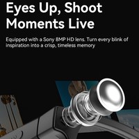 Lunettes de caméra IA multifonctionnelles avec verres photochromiques, Bluetooth 5.0 et assistant vocal pour une utilisation en extérieur et en intérieur