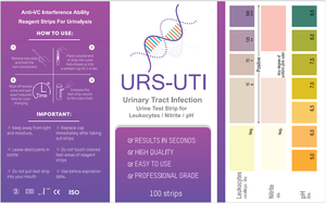 Bandelettes de test de <span class=keywords><strong>pH</strong></span> anti-interférence VC de qualité professionnelle, 100 bandelettes, test d'infection <span class=keywords><strong>urinaire</strong></span> (UTI), résultats rapides en 60 secondes - Product Image 2