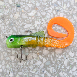 Appât souple en plastique de 185 mm, 123 g, avec hameçons, pour la pêche en mer et l'utilisation en eau salée - Product Image 1